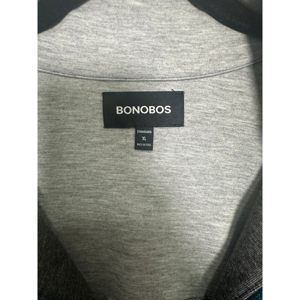 Bonobos Daily Grind Fleece Zip Vest Mens XL Gray Sleeveless Casual - Picture 5 of 6